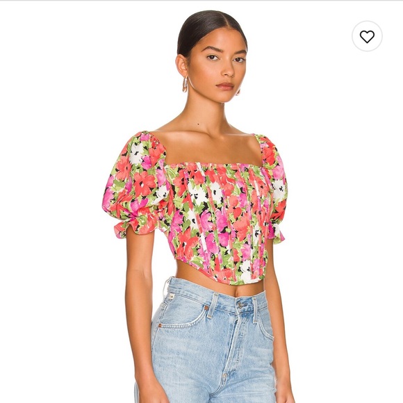 More to Come floral corset top - Picture 2 of 2